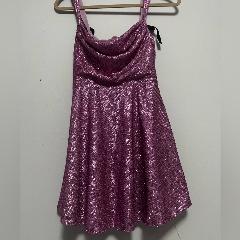 For Love And Lemons Pink Sequin Mini Dress - Picture 4 of 7
